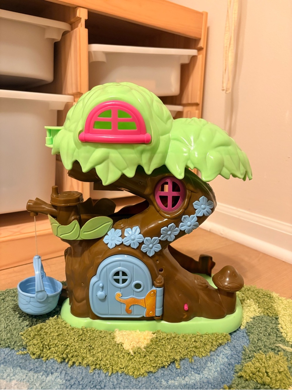 Interactive Treehouse Playset for Kids - Green & Pink